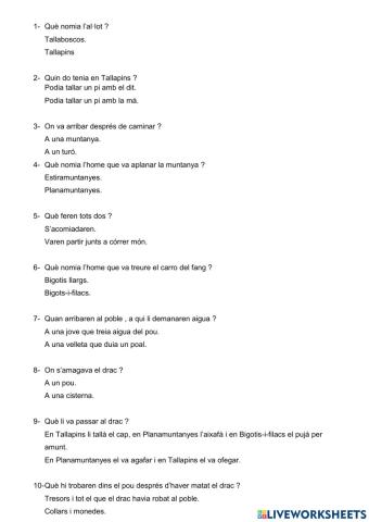 En Bigot-i-filacs, en Tallapins i en Planamuntanyes