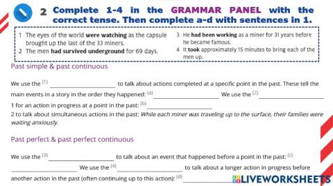 Grammar: Narrative Tenses
