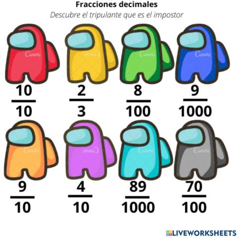 Fracciones decimales