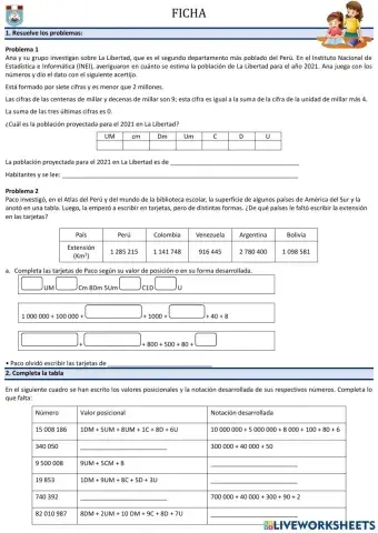 Descomposición de números