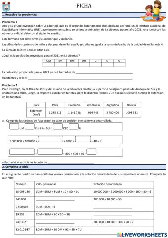 Descomposición de números