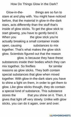 ?How Do Things Glow in the Dark?2