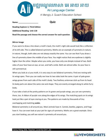 Reading Comprehension