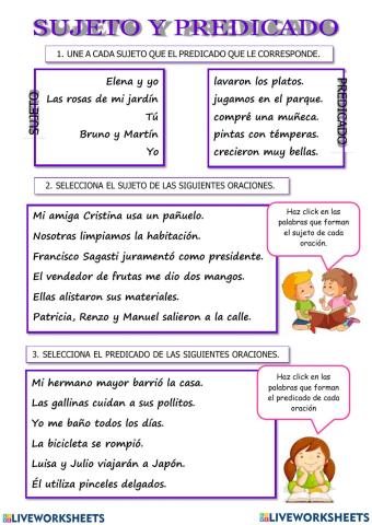 Sujeto y predicado