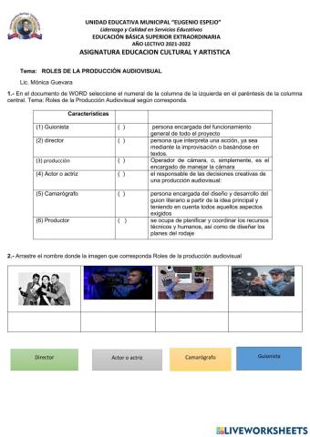 Roles de la Producción Audiovisual
