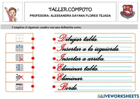 Insertar - eliminar filas y columnas en word