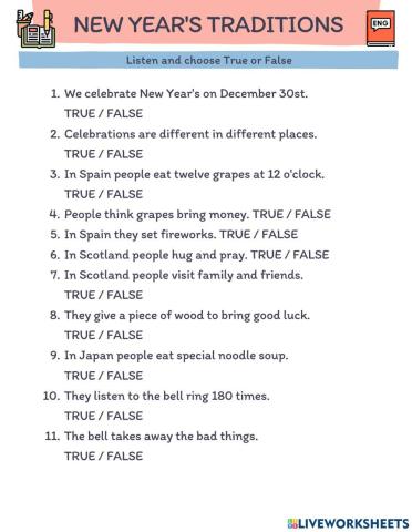 New Year's traditions