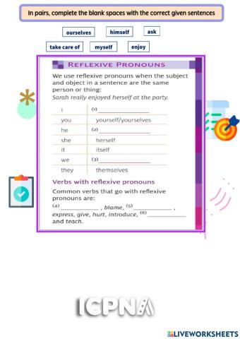 I09 - 1.3 Reflexive Pronouns