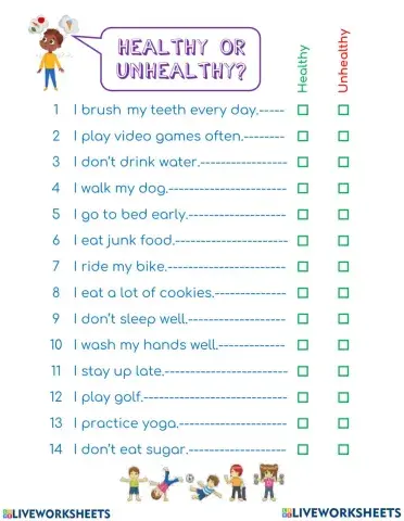 Healthy and Unhealthy