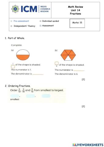 Unit 14-Fraction-Review