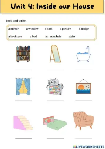 Unit 4:  Inside our house