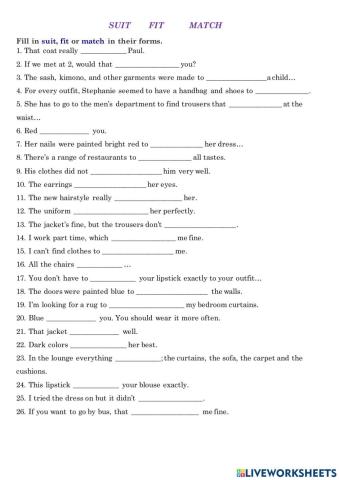 Fit Suit Match