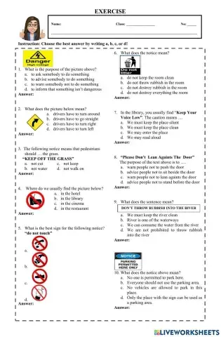 Notice and Short Message