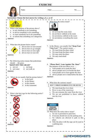 Notice and Short Message