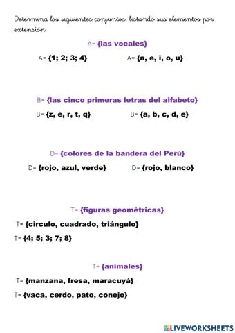 Determinación por extensión