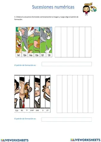 Rompecabeza de sucesiones