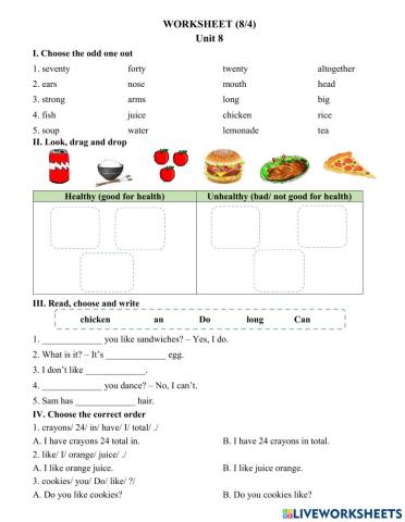 Worksheet 8.4