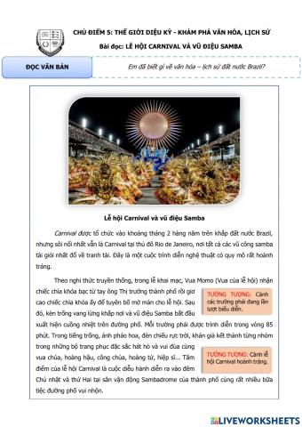 Lễ hội Carnival và vũ điệu Samba