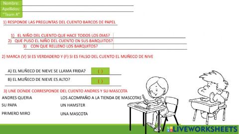 Examen de comprension lectora