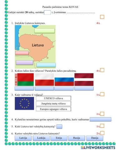 Lietuva ir jos kaimynės