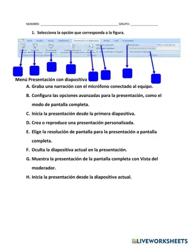 Presentación con diapositivas de PowerPoint