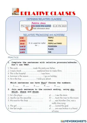 Defining Relative Clauses