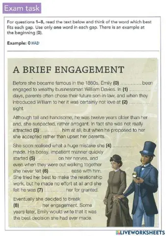 Reading & Use of English Part 2 B2