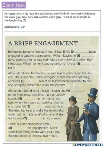 Reading & Use of English Part 2 B2