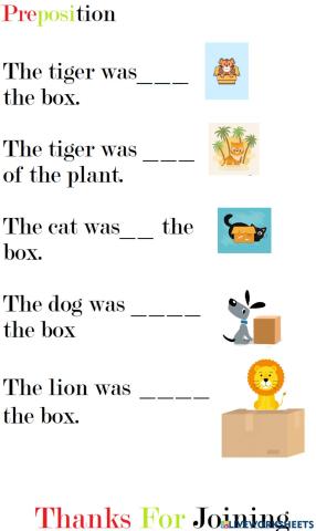 Prepositions of place