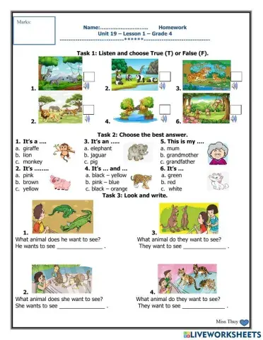Unit 19 - Lesson 1 - Grade 4