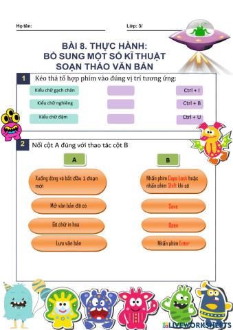 Tin học 3 - CD3 - Soạn thảo văn bản