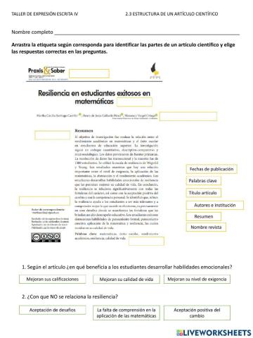 2.3 estructura de un artículo científico