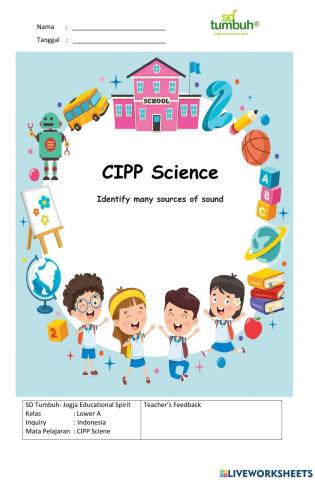 CIPP Sciece-Identify the diferent sounds in the environment