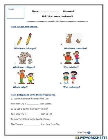 Unit 20 - Lesson 1 - Grade 5