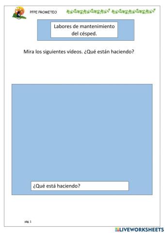 Labores de mantenimiento del césped