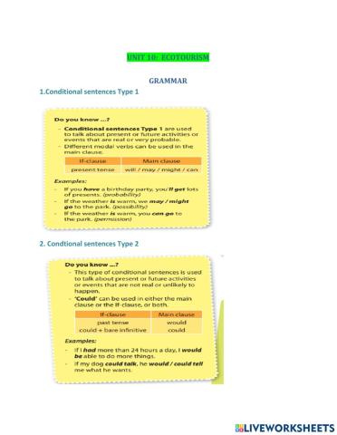 Unit 10: Ecotourism