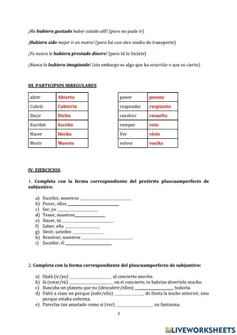 Pretérito pluscumperfecto de subjuntivo