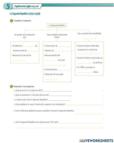 La segunda República