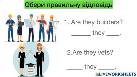 Professions for pre school