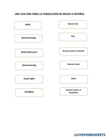 Greetings and farewells