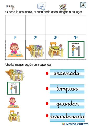 Mantengo limpio mi lugar de trabajo