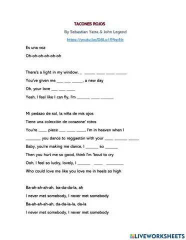 Tacones Rojos by Sebastian Yatra & John Legend