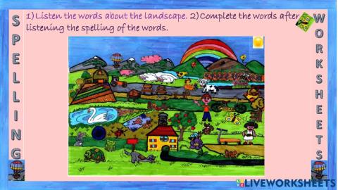 Landscape spelling