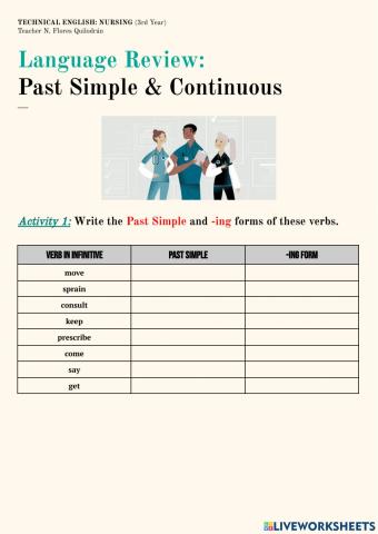 Past simple and continuous Accidents