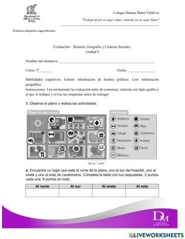 Evaluación de Historia, Geografía y Ciencias Sociales
