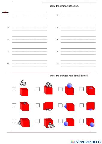 Prepositions of place - Listening