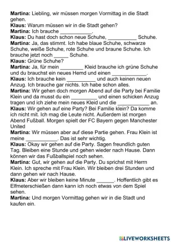 A2 Lek9 Hören-1 Lückentext