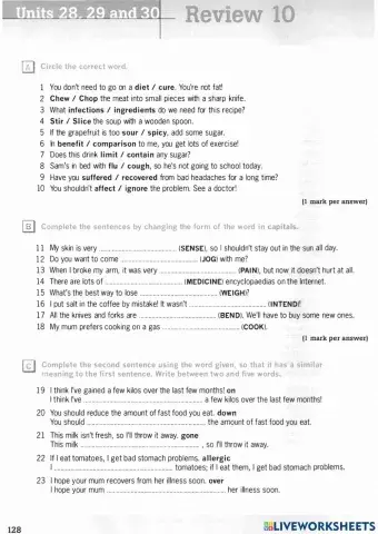 Destination B1- Review10-page(128 129)