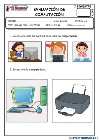 Evaluación de computación