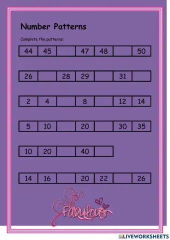 Number Patterns